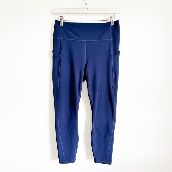 Fabletics Pureluxe Blue Activewear Yoga Leggings sz Medium - Picture 2 of 8
